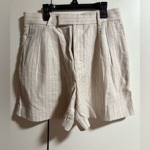Banana Republic Striped Cream Shorts Size 6